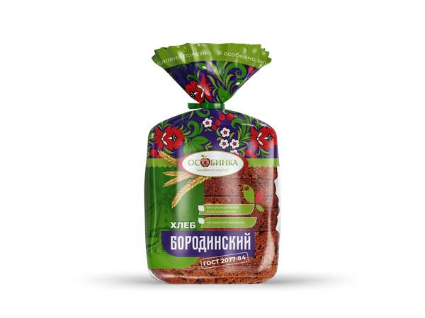 Упаковка Хлеб Бородинский-2 - аренда торгового знака Особинка